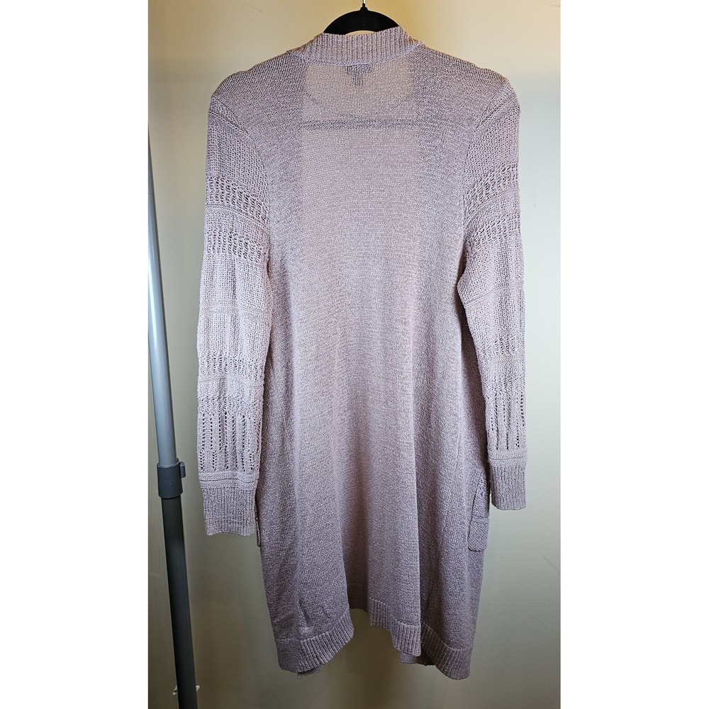 Torrid Acrylic Duster Open Front Stitch Detail Sweater Purple Size 00 ( M/L) - Picture 8 of 11